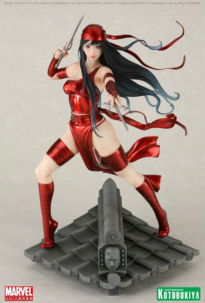 Elektra Bishoujo Statue from Marvel and Kotobukiya