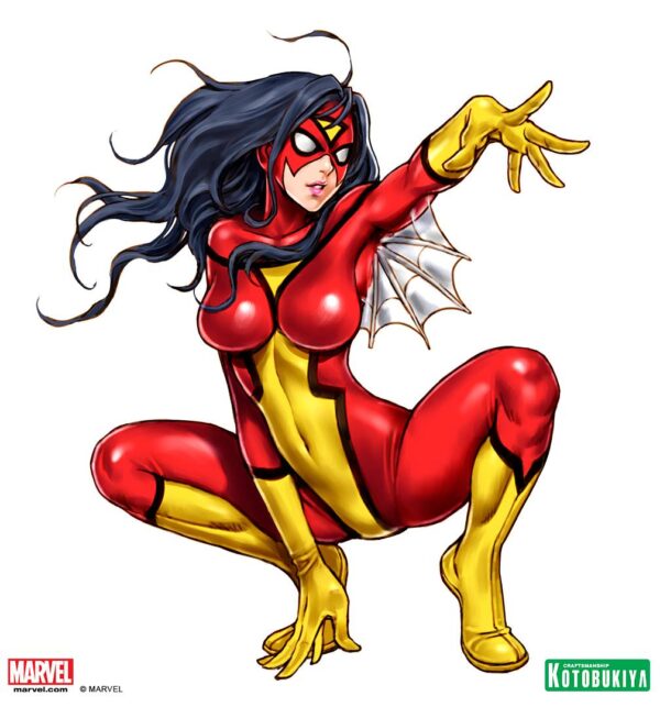 Spider Woman Bishoujo Statue Illustration by Shunya Yamashita