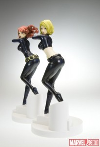 Black Widow Yelena Belova and Natasha Romanova Bishoujo Statues from Kotobukiya and Marvel