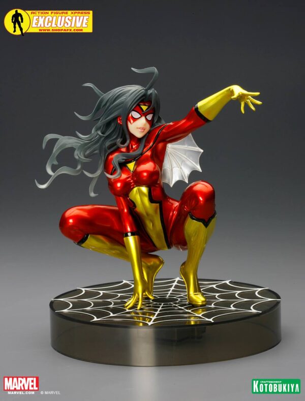 Spider Woman Metallic SDCC 2014 Exclusive Bishoujo Statue from Kotobukiya and Marvel