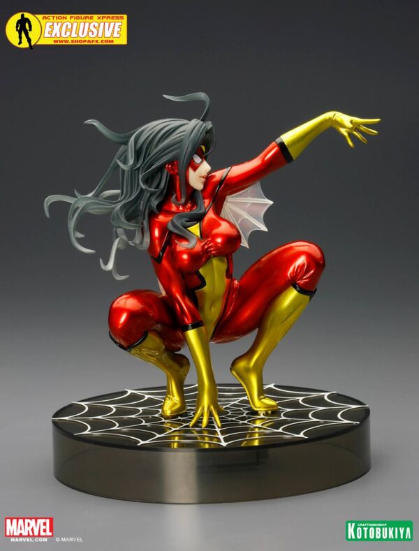 Spider Woman Metallic SDCC 2014 Exclusive Bishoujo Statue from Kotobukiya and Marvel