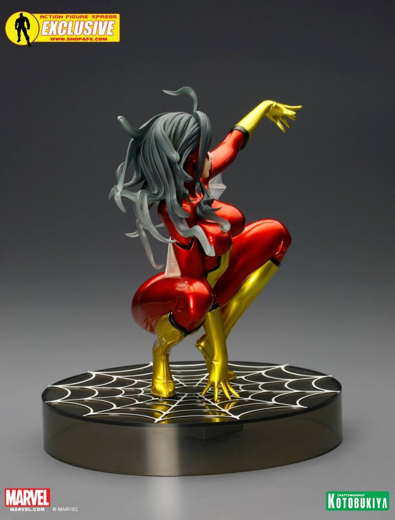 Spider Woman Metallic Bishoujo Statue SDCC Exclusive 2014 from Marvel and Kotobukiya