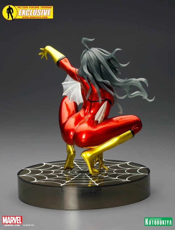 Spider Woman Metallic SDCC 2014 Exclusive Bishoujo Statue from Kotobukiya and Marvel