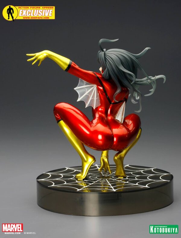 Spider Woman Metallic SDCC 2014 Exclusive Bishoujo Statue from Kotobukiya and Marvel