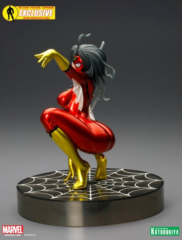 Spider Woman Metallic SDCC 2014 Exclusive Bishoujo Statue from Kotobukiya and Marvel