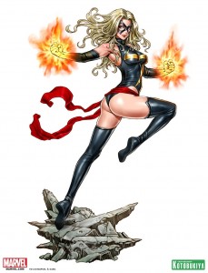 Ms. Marvel Bishoujo Statue Illustration by Shunya Yamashita