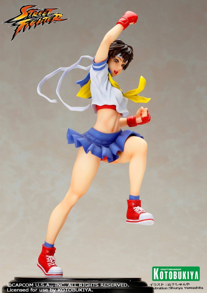 Street Fighter Sakura Bishoujo Statue from Capcom and Kotobukiya