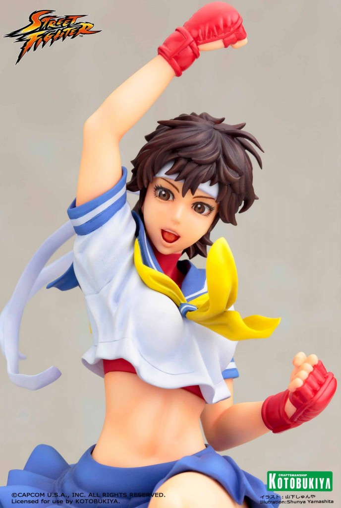 Street Fighter Sakura Bishoujo Statue from Capcom and Kotobukiya