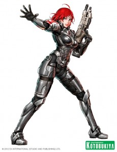 Mass Effect 3 Commander Shepard Bishoujo Statue Illustration by Shunya Yamashita