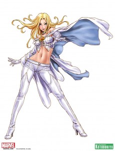 X-Men Emma Frost White Queen Bishoujo Statue Illustration by Shunya Yamashita