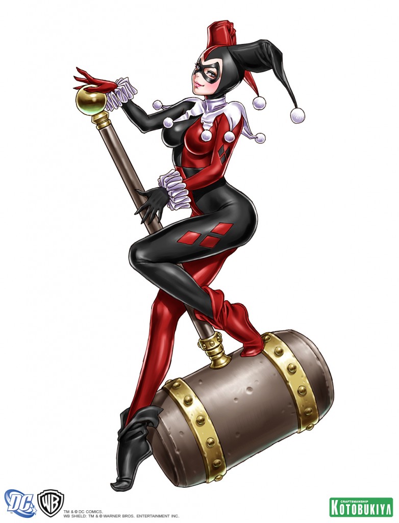 Harley Quinn Bishoujo Statue Illustration by Shunya Yamashita