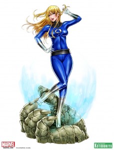 Fantastic Four Invisible Woman Bishoujo Statue Illustration by Shunya Yamashita