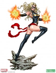 Ms. Marvel Carol Danvers Bishoujo Statue Illustration by Shunya Yamashita