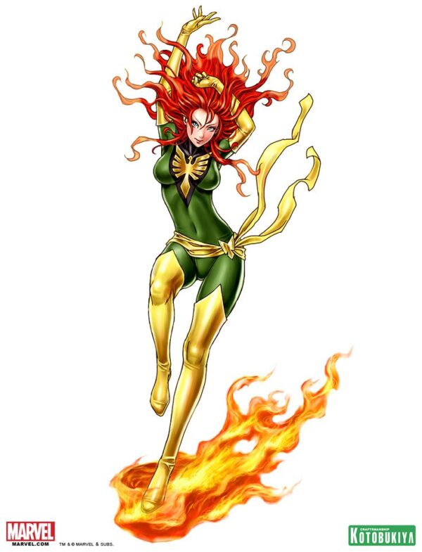 X-Men Phoenix Bishoujo Statue Illustration by Shunya Yamashita