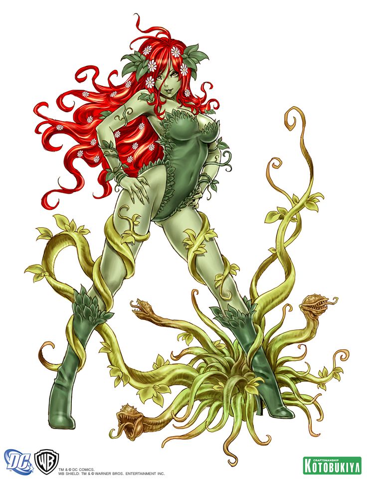 Poison Ivy Bishoujo Statue Illustration by Shunya Yamashita