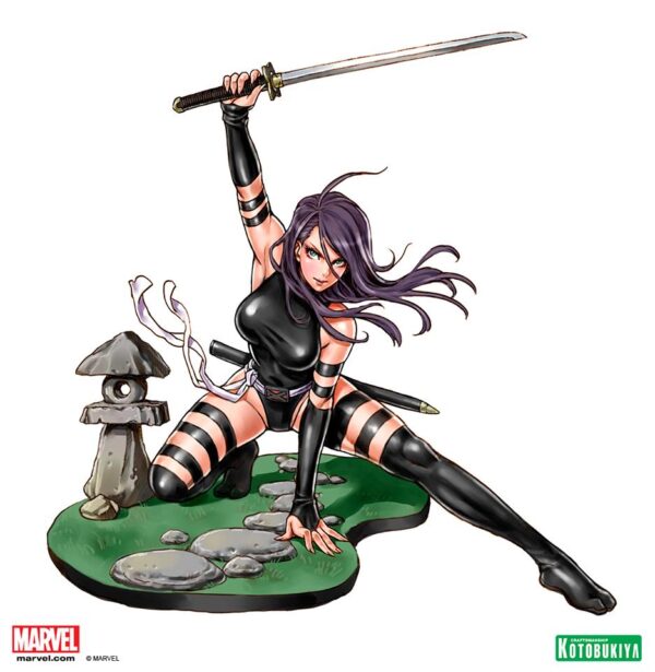 Psylocke X-Force Ninja Outfit Bishoujo Statue Illustration by Shunya Yamashita