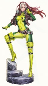 X-men Rogue Bishoujo Statue Illustration by Shunya Yamashita