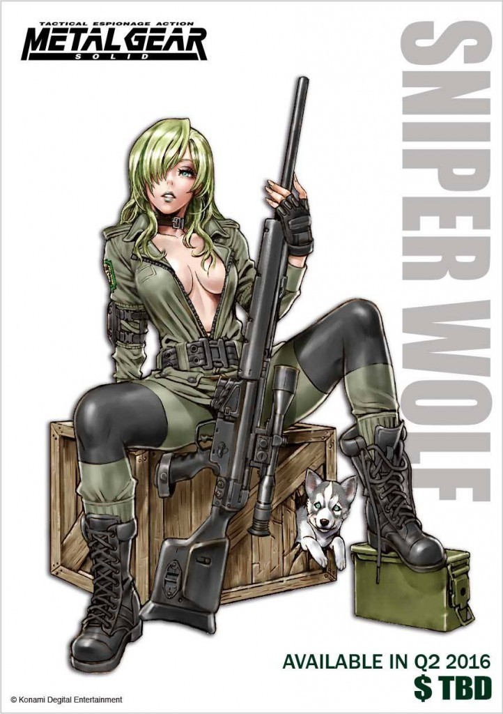 Metal Gear Solid Sniper Wolf Bishoujo Statue Illustration by Shunya Yamashita