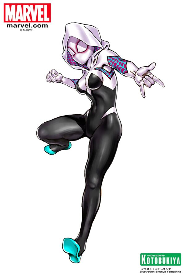 Spider Gwen Bishoujo Statue Illustration by Shunya Yamashita