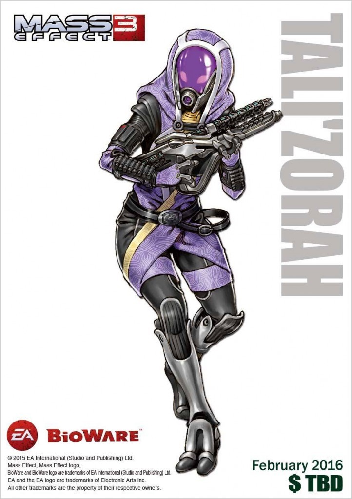 Mass Effect 3 Tali'zorah Bishoujo Statue Illustration by Shunya Yamashita