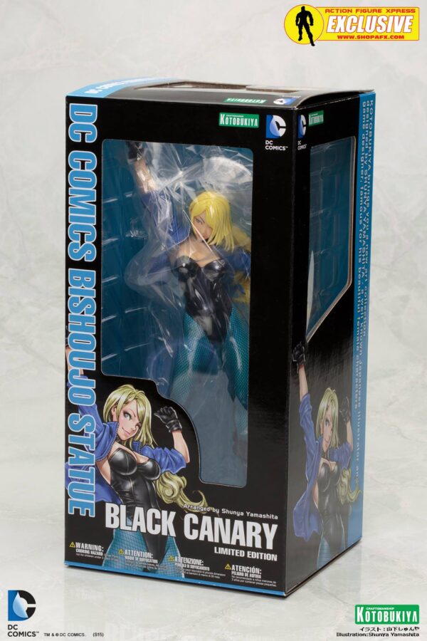 Black Canary Classic Costume Exclusive Bishoujo Statue from Kotobukiya and DC Comics