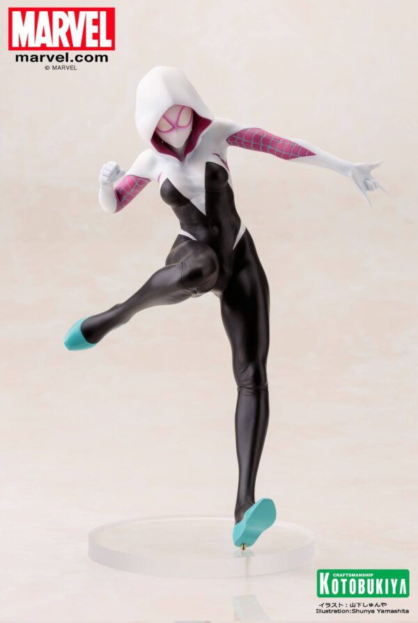 Spider-Gwen Bishoujo Statue from Kotobukiya and Marvel