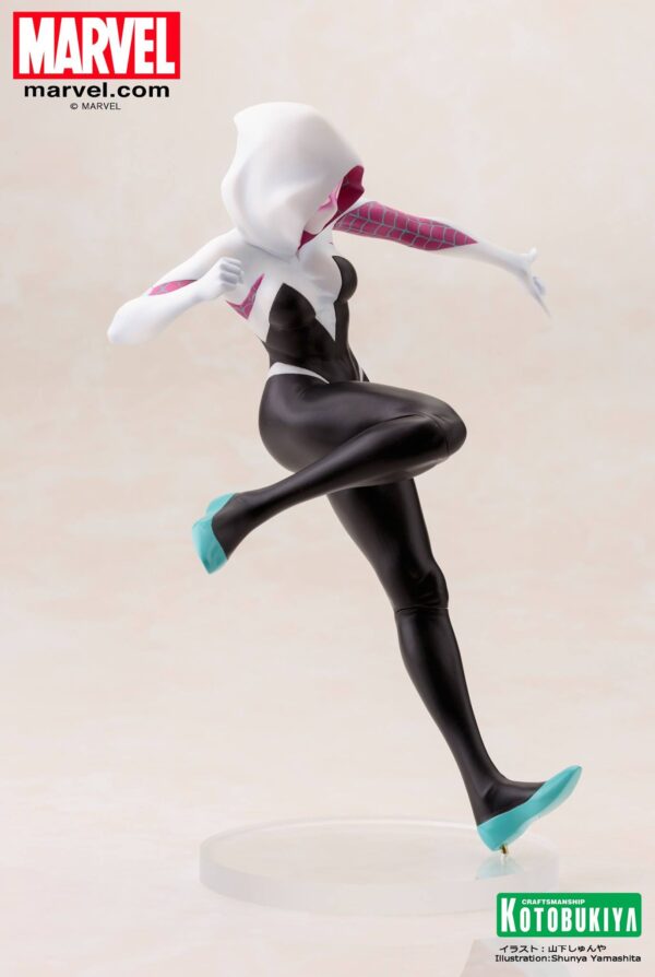 Spider-Gwen Bishoujo Statue from Kotobukiya and Marvel