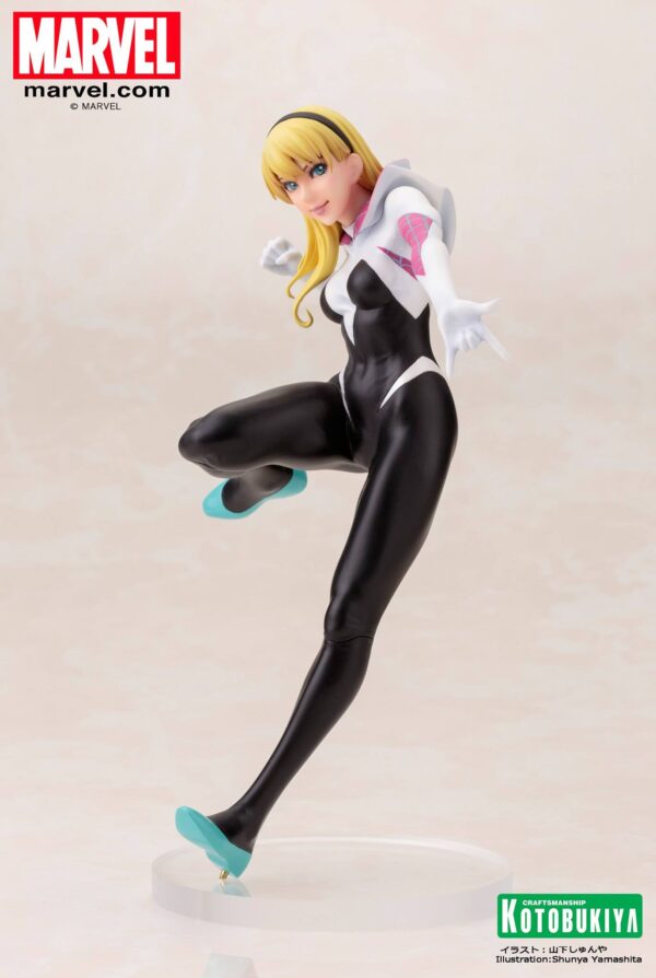 Spider-Gwen Bishoujo Statue from Kotobukiya and Marvel