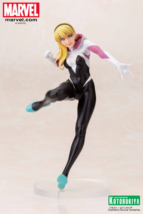 Spider-Gwen Bishoujo Statue from Kotobukiya and Marvel