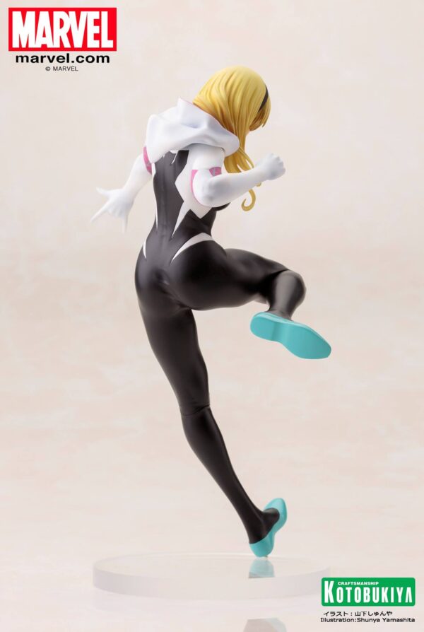 Spider-Gwen Bishoujo Statue from Kotobukiya and Marvel