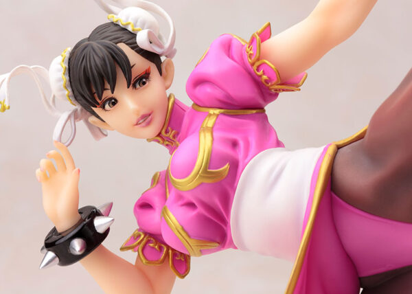 Street Fighter Pink Costume Limited Version Chun-Li Bishoujo Statue from Kotobukiya and Capcom