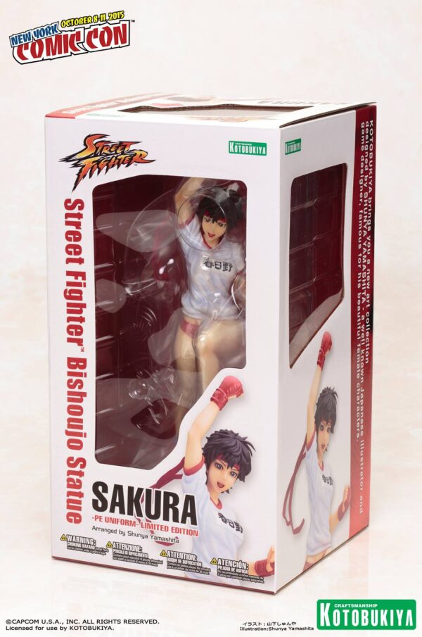 Street Fighter Sakura PE Uniform NYCC 2015 Exclusive Bishoujo Statue from Kotobukiya and Capcom