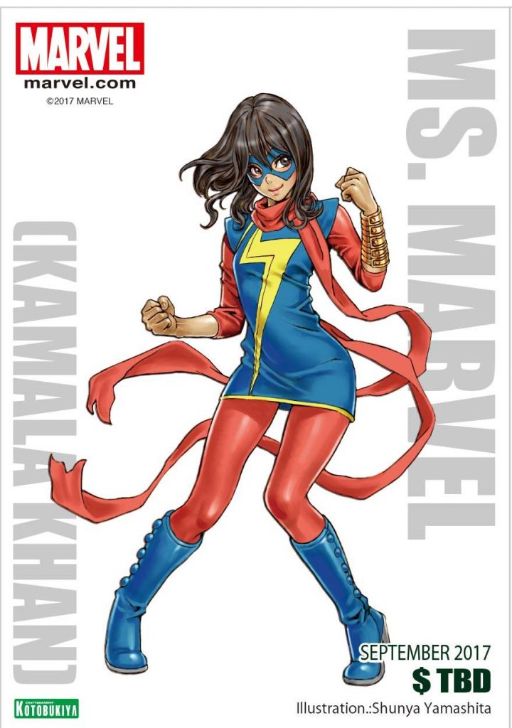 Ms. Marvel Kamala Khan Bishoujo Illustration Shunya Yamashita
