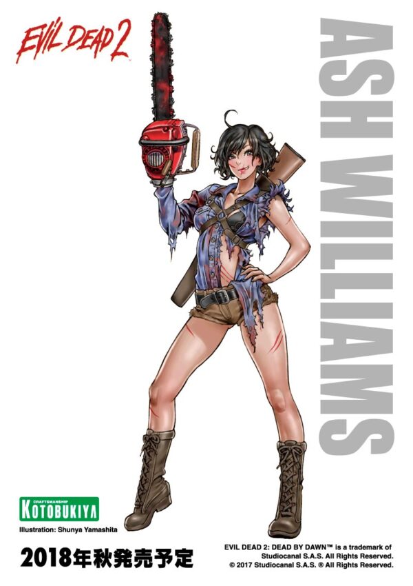 Evil Dead 2: Dead by Dawn Ash Williams Bishoujo Statue Illustration by Shunya Yamashita for Kotobukiya