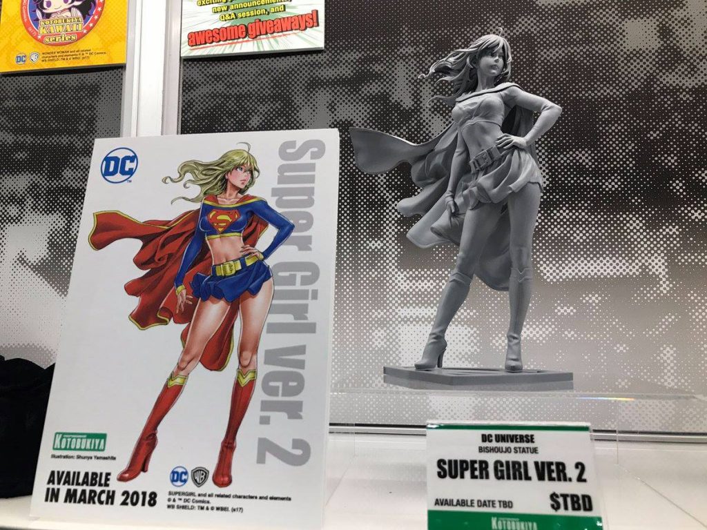 Unpainted Sculpt Supergirl Version 2 Bishoujo Statue Kotobukiya DC Comics SDCC 2017 Sneak Peek