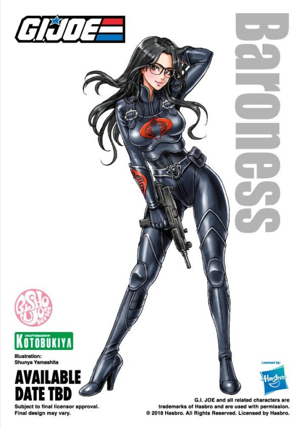 G.I. Joe Baroness Bishoujo Statue Illustration by Shunya Yamashita