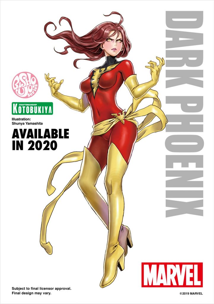 Dark Phoenix Rebirth Bishoujo Statue Illustration by Shunya Yamashita from Marvel and Kotobukiya