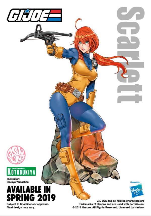 G.I. Joe Scarlett Bishoujo Statue Illustration by Shunya Yamashita