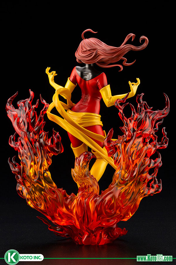 Dark Phoenix Rebirth Bishoujo Statue from Marvel and Kotobukiya