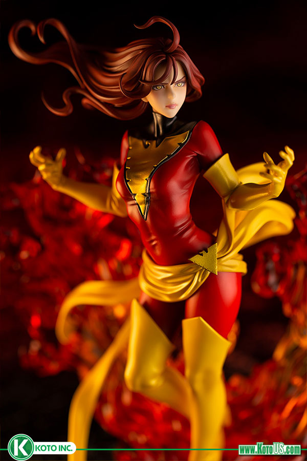 Dark Phoenix Rebirth Bishoujo Statue from Marvel and Kotobukiya