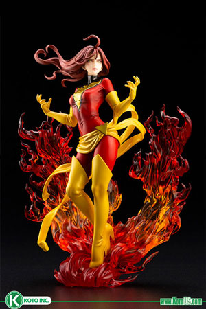 Dark Phoenix Rebirth Bishoujo Statue from Marvel and Kotobukiya