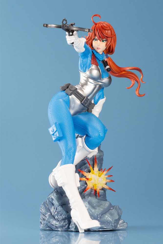 G.I. Joe Scarlett Sky Blue Color Bishoujo Statue from Hasbro and Kotobukiya