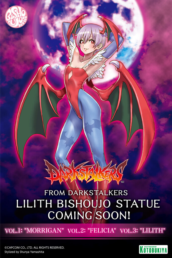 Darkstalkers Lilith Bishoujo Statue Illustration by Shunya Yamashita