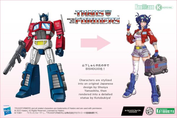 Transformers Optimus Prime Bishoujo Statue Illustration from Shunya Yamashita