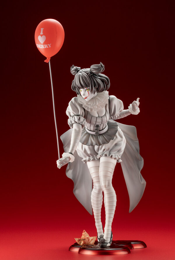 IT Pennywise Monochrome Version Bishoujo Statue from Kotobukiya