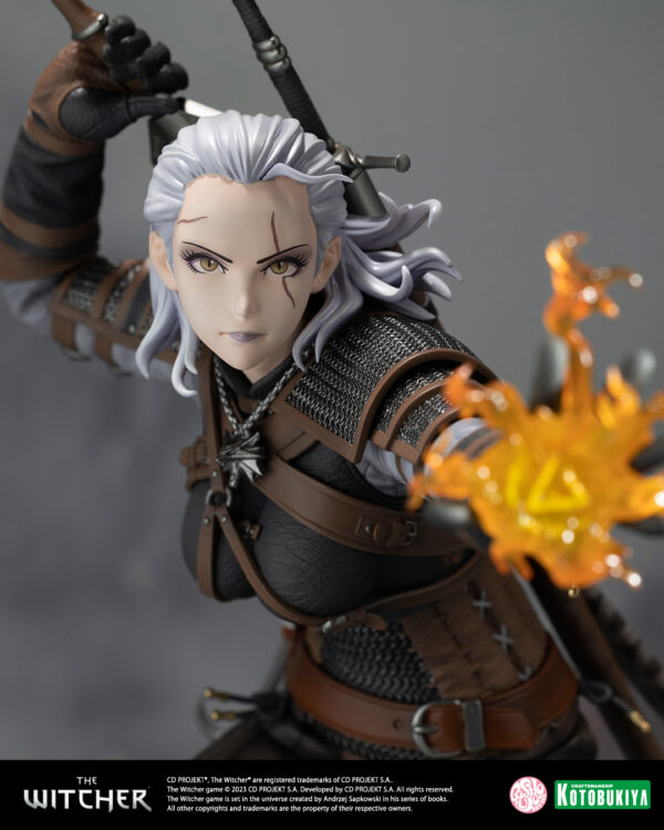 The Witcher Geralt Bishoujo Statue from Kotobukiya