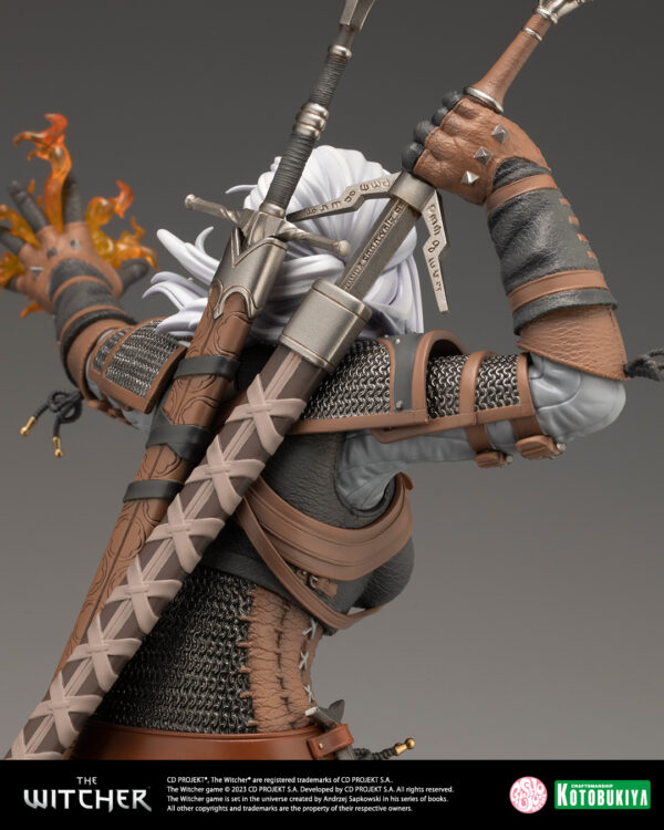 The Witcher Geralt Bishoujo Statue from Kotobukiya