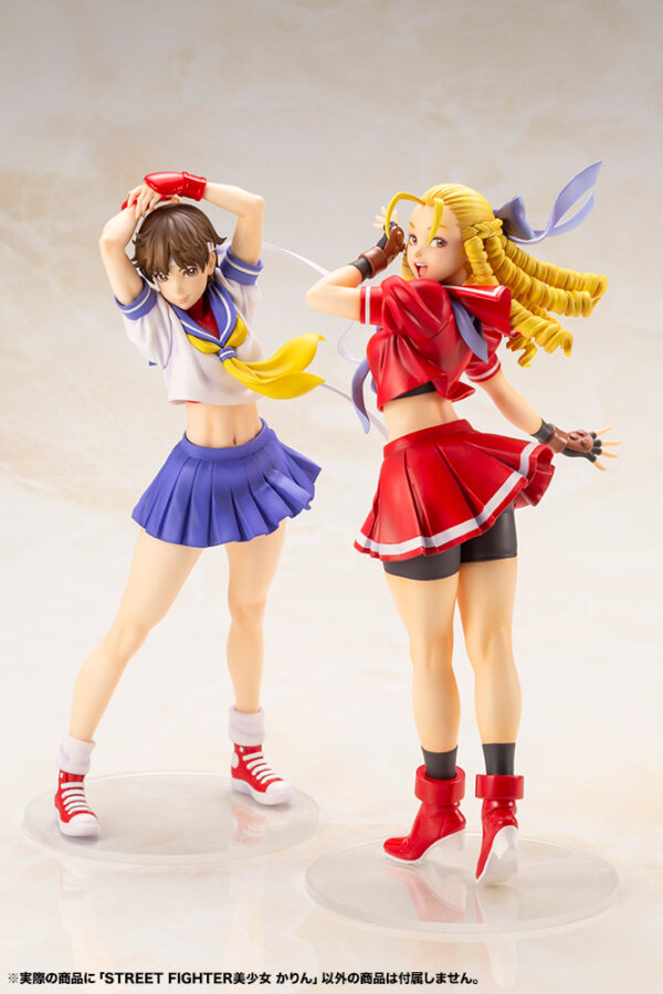 Street Fighter Karin and Sakura Round 2 Bishoujo Statues from Kotoukiya