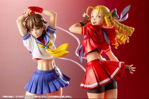 Street Fighter Karin and Sakura Round 2 Bishoujo Statues from Kotoukiya