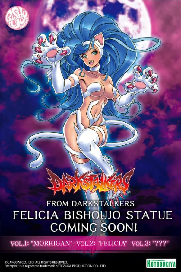 Darkstalkers Felicia Bishoujo Statue Illustration by Shunya Yamashita